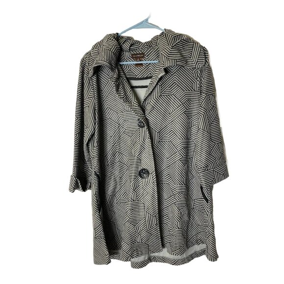 MULTIPLES WOMENS SIZE MEDIUM 10/12 Blazer COAT SHORT SLEEVE Casual Jacket - Picture 1 of 3